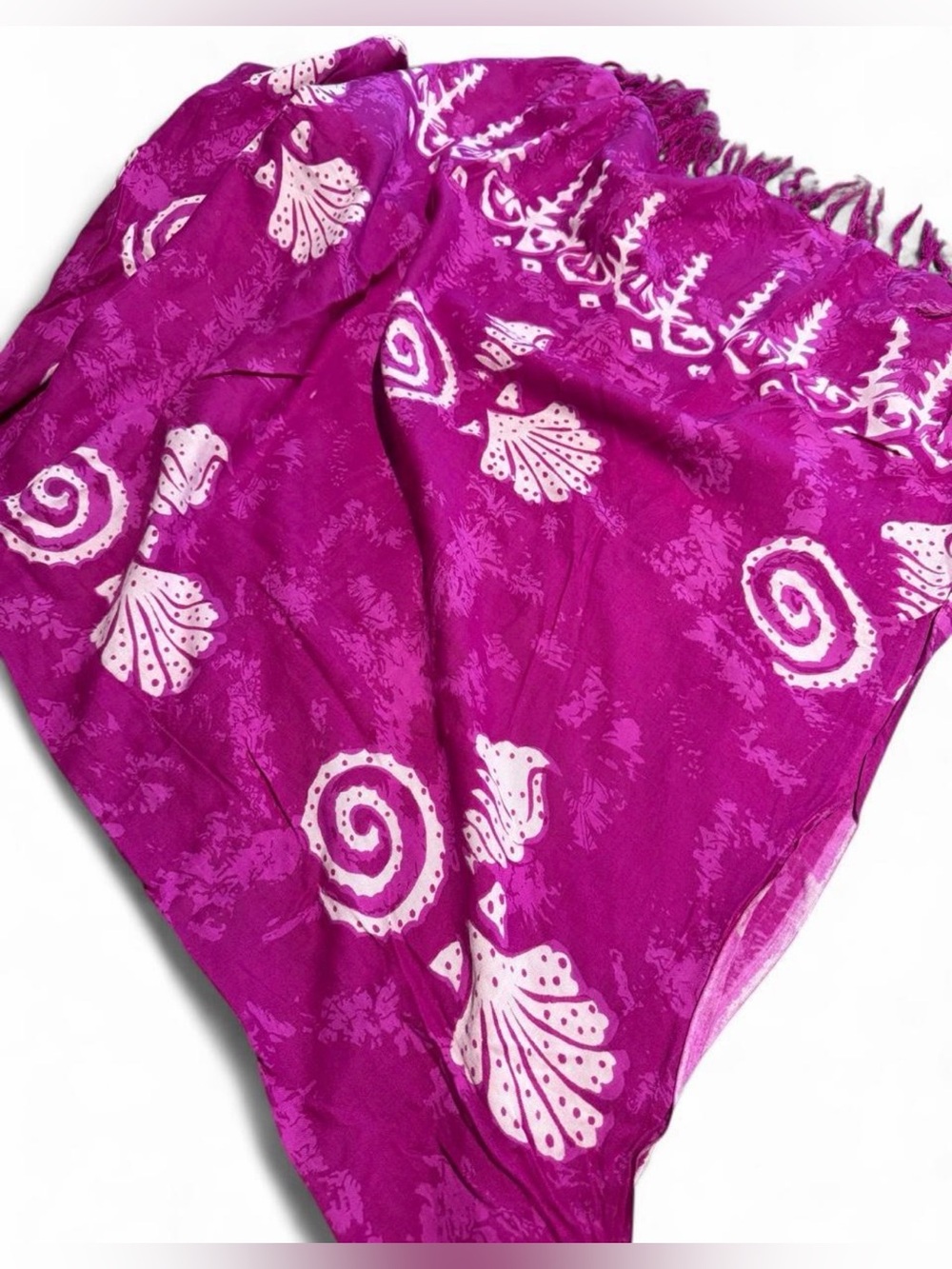 Women’s Magenta Printed Beach Wrap
